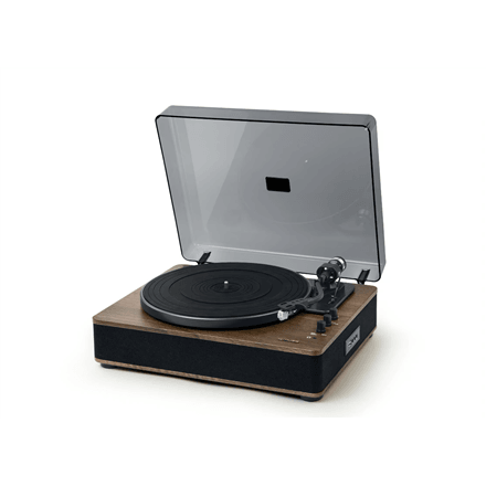 Plaadimängijaga stereosüsteem Muse MT-107 BTO, 2 × 5 W, must/pruun