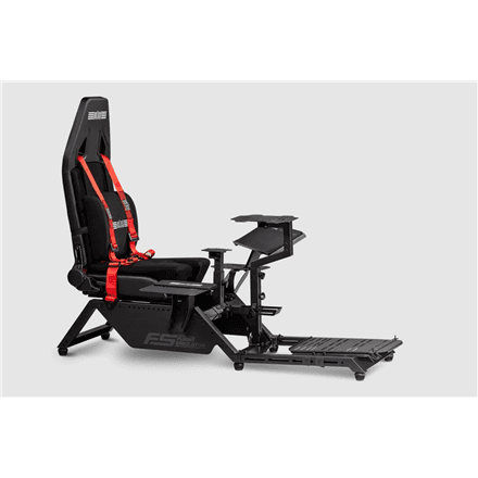 Simulaatori kokpit Next Level Racing Flight Simulator Cockpit, must / punane