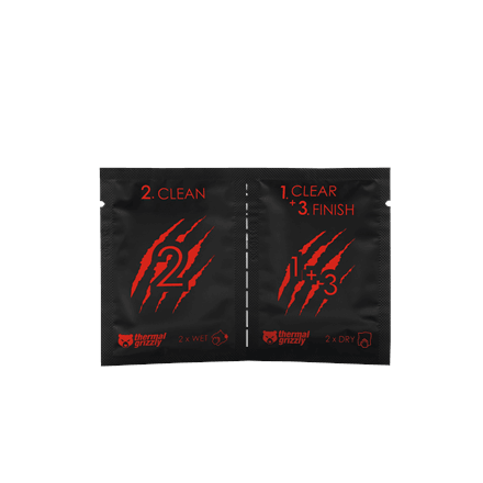 Thermal Grizzly Cleaning Wipes for Thermal Paste Removal