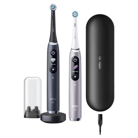 Oral-B iO 9 Series Duo elektriline hambahari, 2 otsikut, Black Onyx/Rose