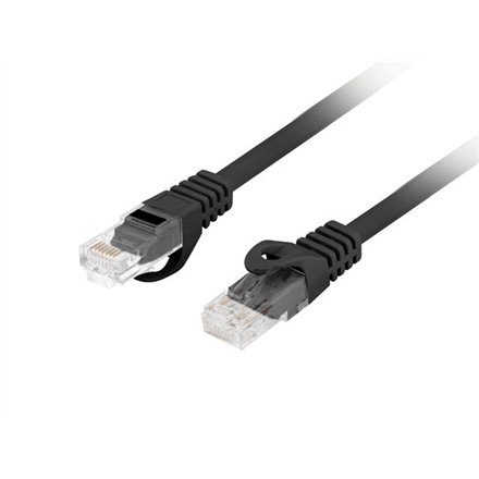 Lanberg | Patchcord Cat.6 UTP LSZH CU | PCU6-10CU-0050-BK | 0.5 m | Black