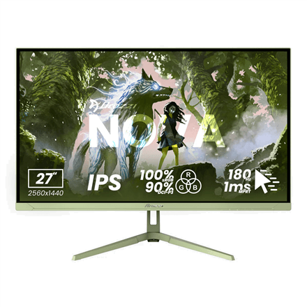 Arozzi Nova 27" IPS QHD 260 Hz mängurikuvar, metsaroheline