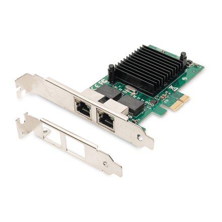 Digitus DN-10132 network card, PCIe, 2 ports, Intel