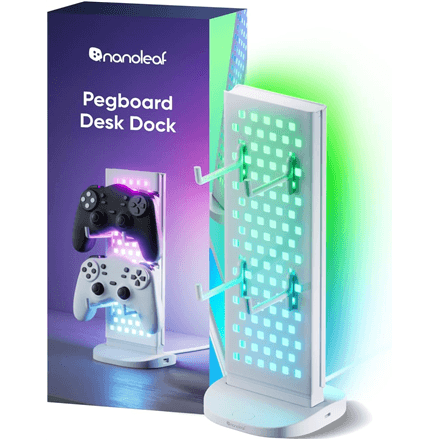 Dekoratiivvalgusti Nanoleaf Pegboard Desk Dock, White